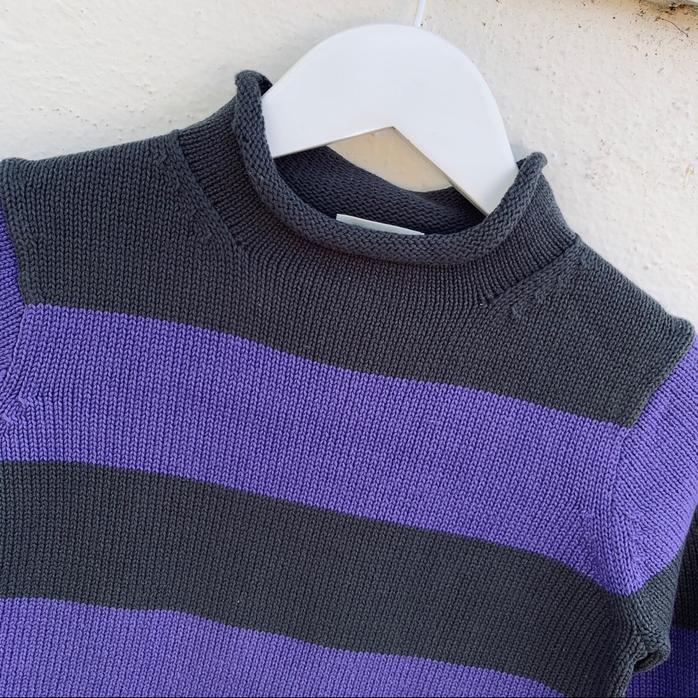 NWT 4-5 Crewcuts J Crew Boys Roll Neck  Sweater Slate Grey Purple
